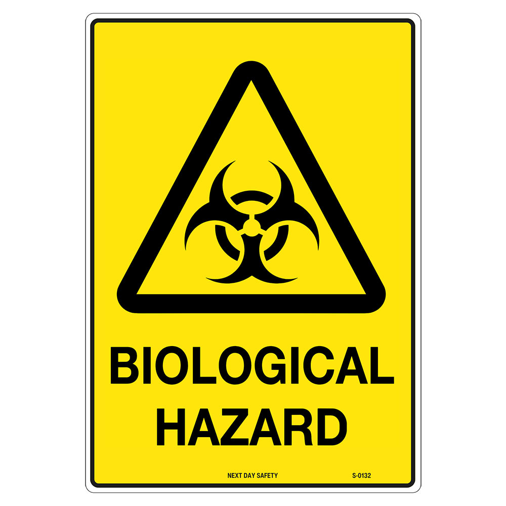 Warning Biological Hazard Sign - Next Day Safety